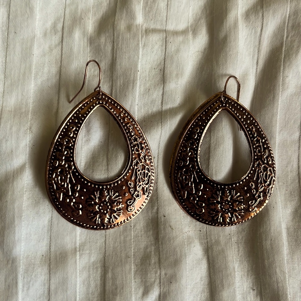 Metal earrings